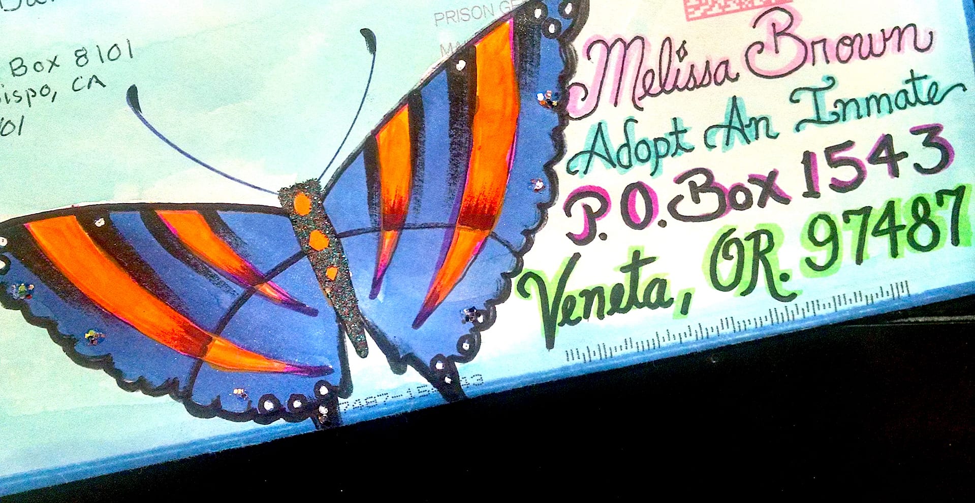 ben AFP butterfly envelope